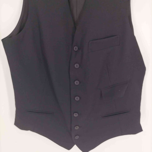 ヨウジヤマモトプールオム Yohji Yamamoto POUR HOMME 25SS WOOL GABARDINE 7 BUTTONS VEST ウール ギャバジン 7ボタン ベスト メンズ JPN:2